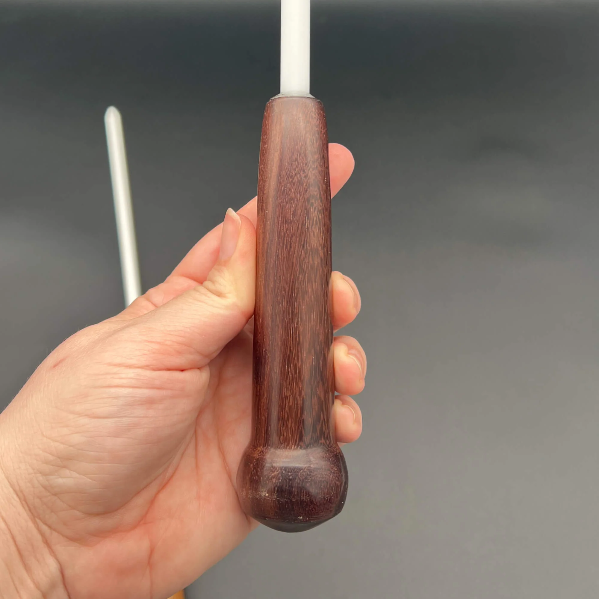 3/8 Inch Delrin Cane with Exotic Wood Handle - Image 3